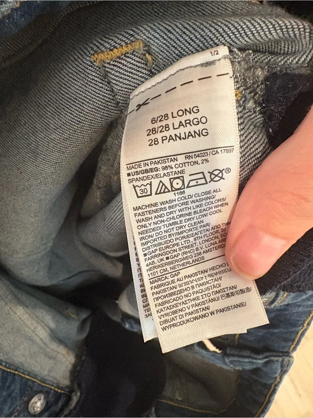 GAP Maternity Dark Blue Straight Leg Jeans - Picture 5 of 5